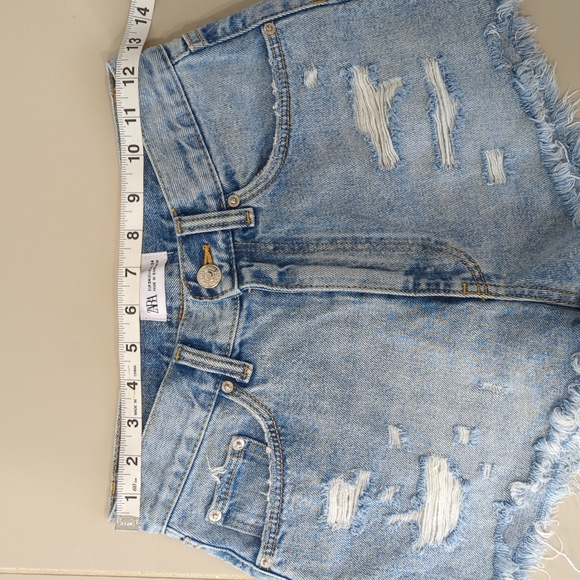 Zara high waisted shorts sz 2 - Picture 5 of 7